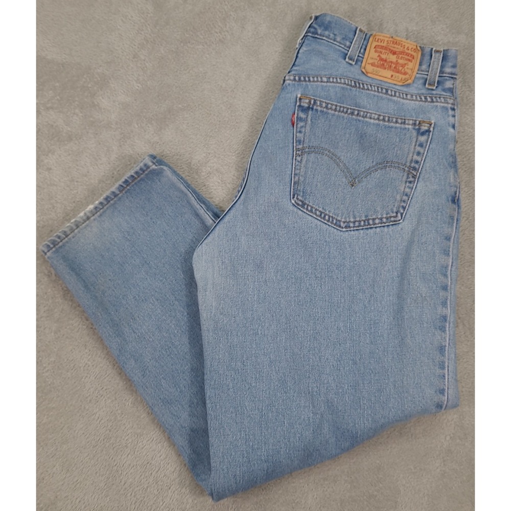 VTG Levis 560 Jeans Mens 38x34 Blue Relaxed Tapered Made in USA Y2K Denim 2005